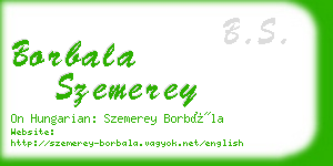 borbala szemerey business card